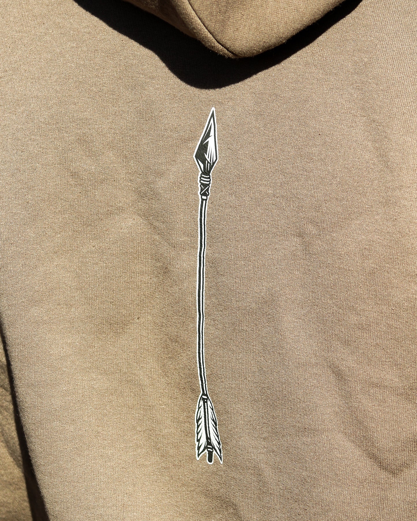 Arrow & Skull Hoodie - Sand